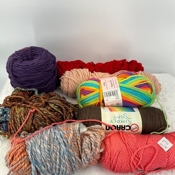 Assorted Yarn Bundle Including Stylecraft Simply Soft & Other Brands - Picture 1 of 6